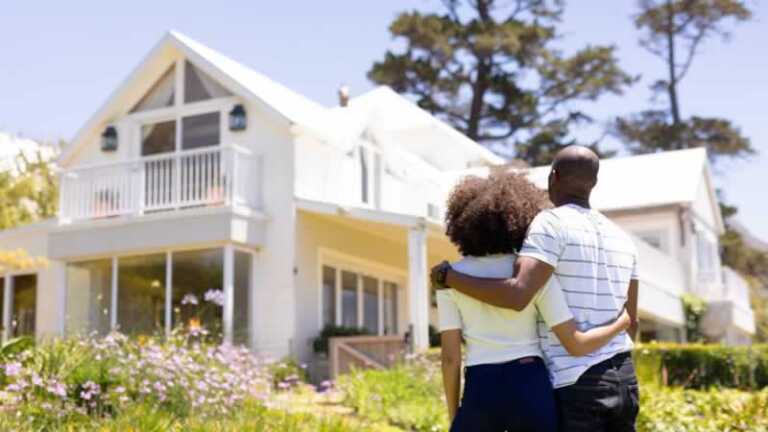 couple looking home