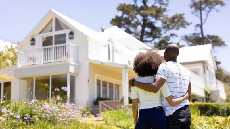 couple looking home