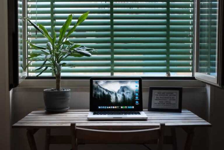 study desk in kids room