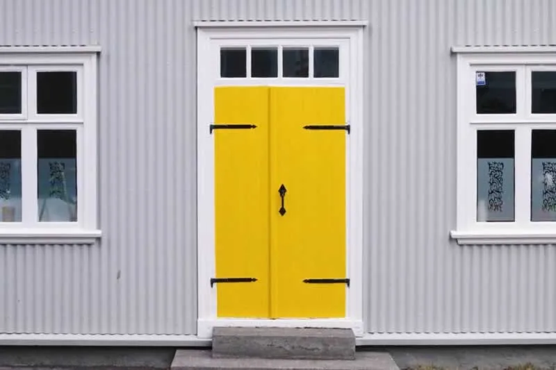 painted front door