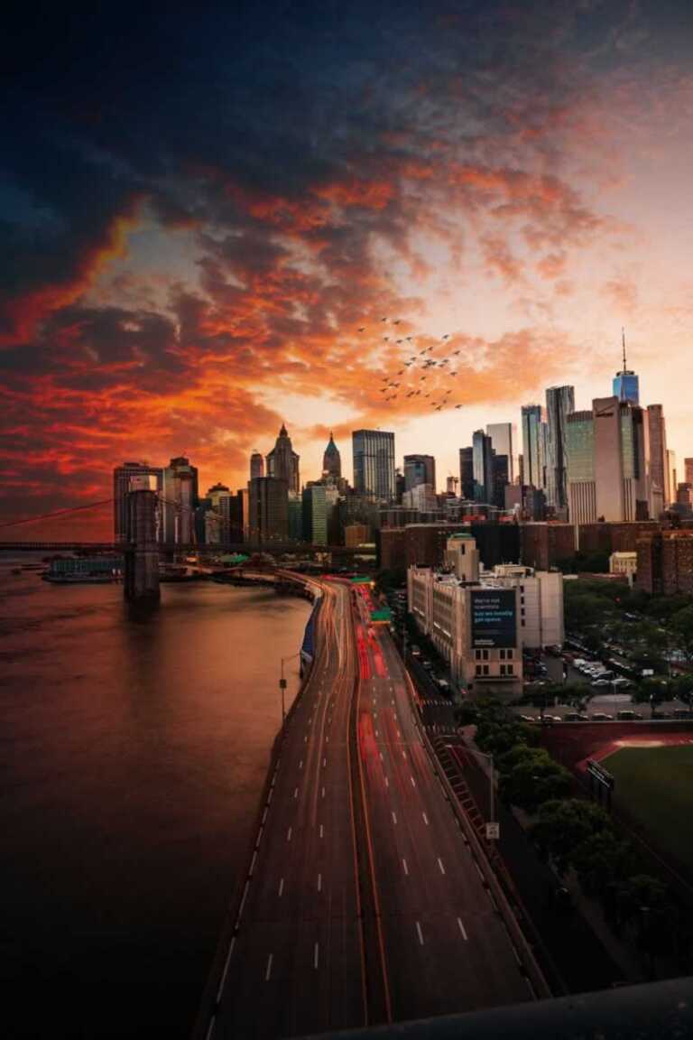 New York by night