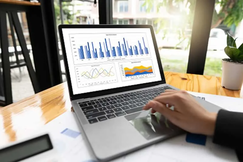 graphs on screen