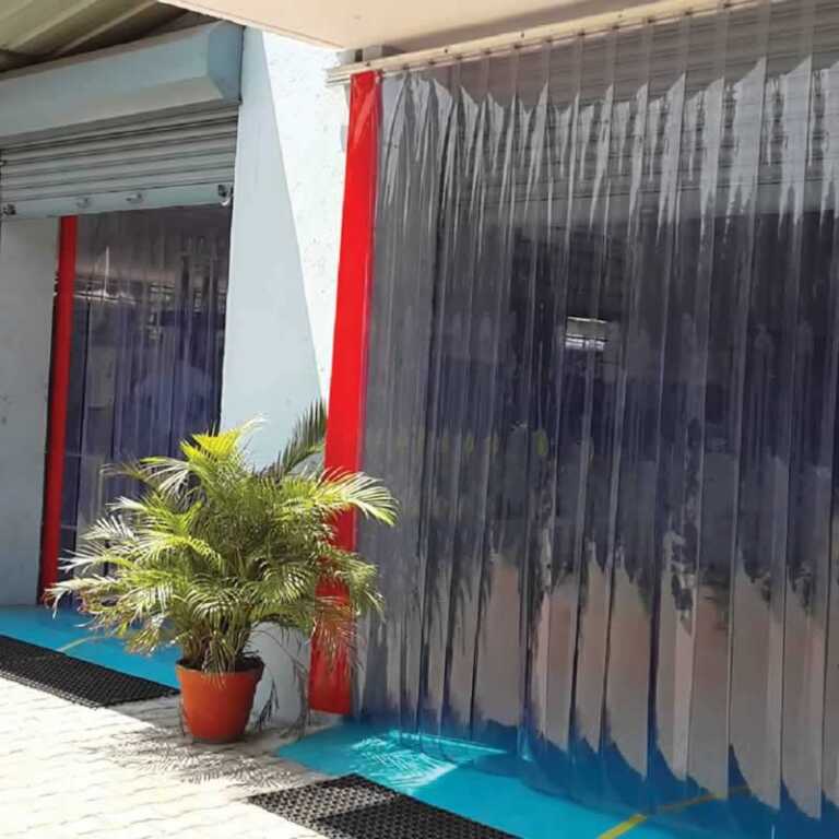 PVC curtains entrance
