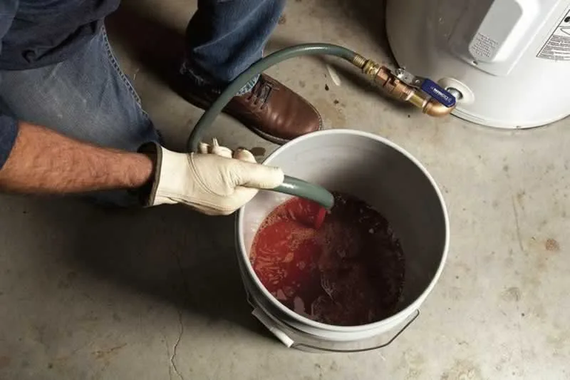 flushing water heater