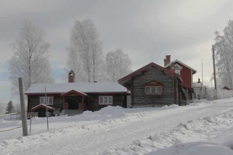 home in winter