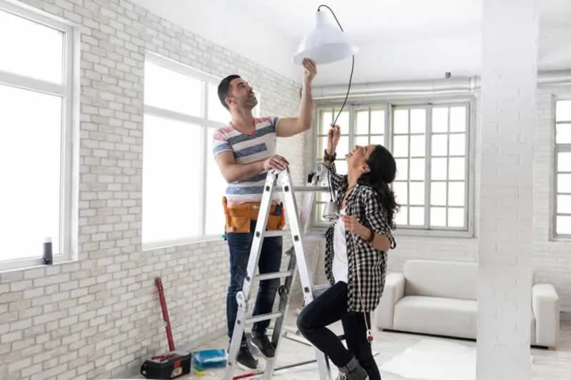 couple renovating home