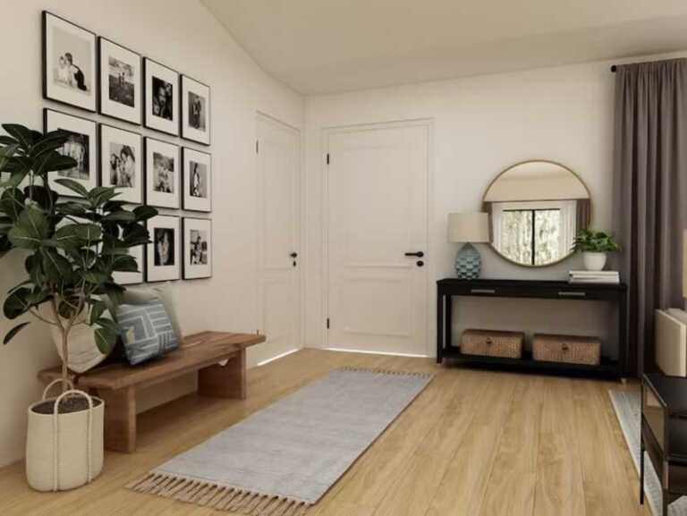 laminate flooring in the hallway