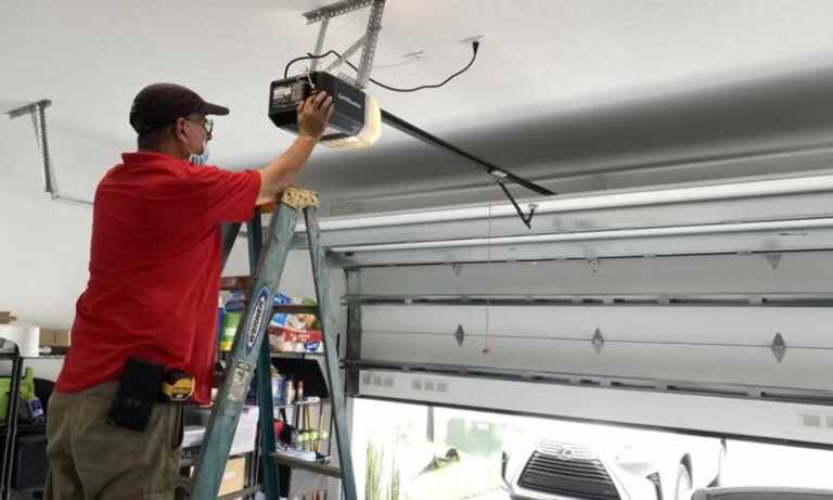 installing garage door opener