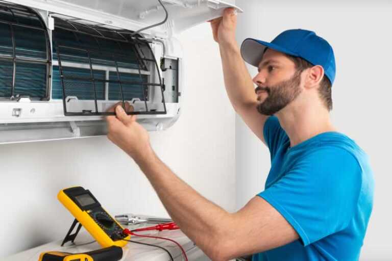 repairing AC unit