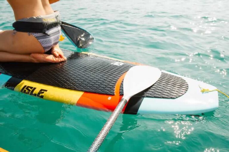 women paddleboarding