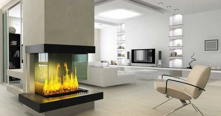 modern electric fireplace