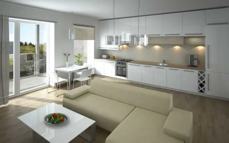 renovated living room