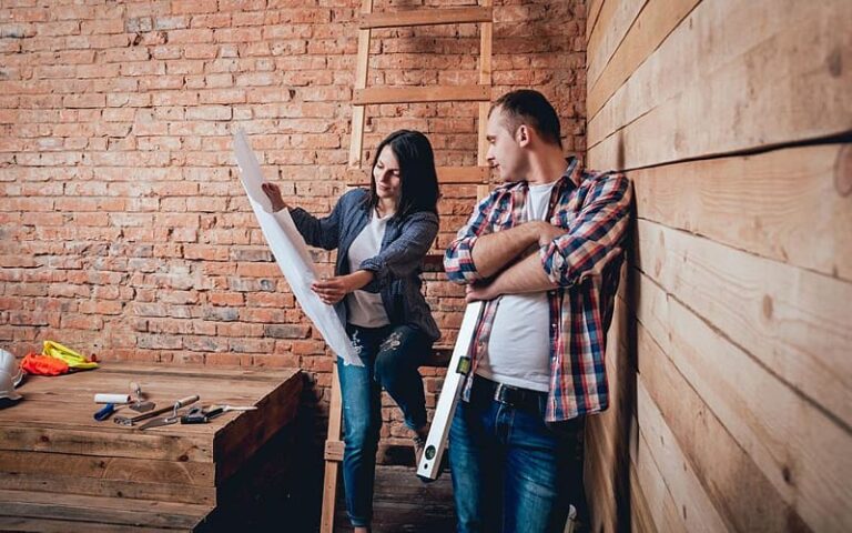 couple renovating