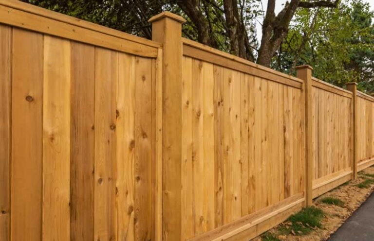 customized wooden fence