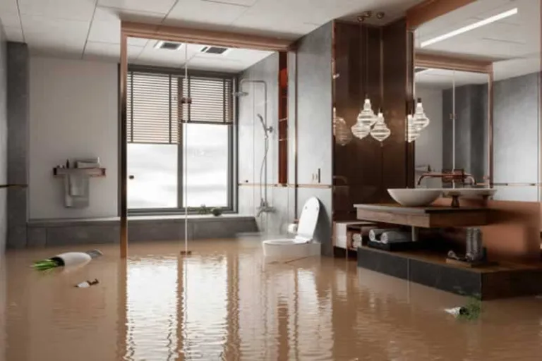 flooded bathroom