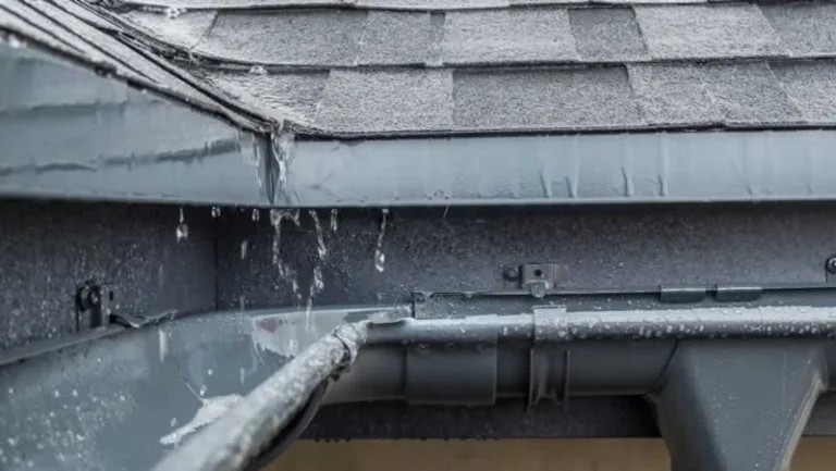 eavestrough on roof