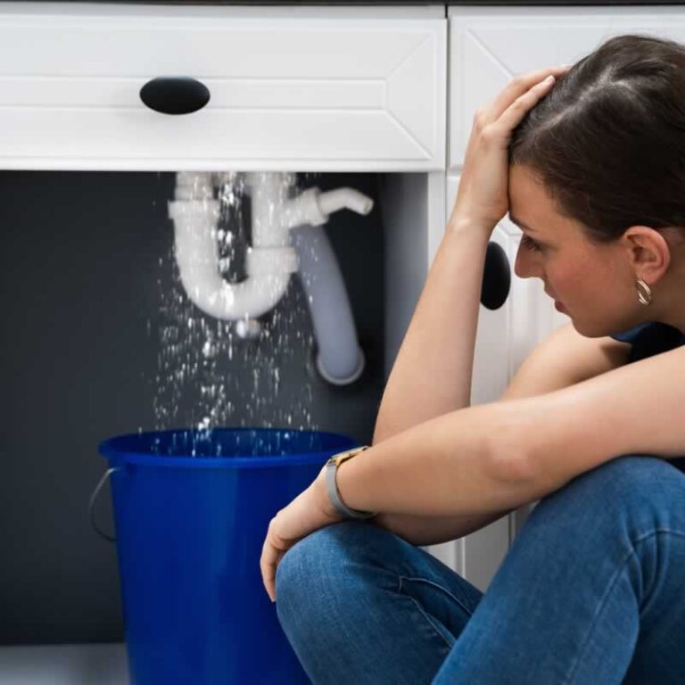 leaking water under the sink