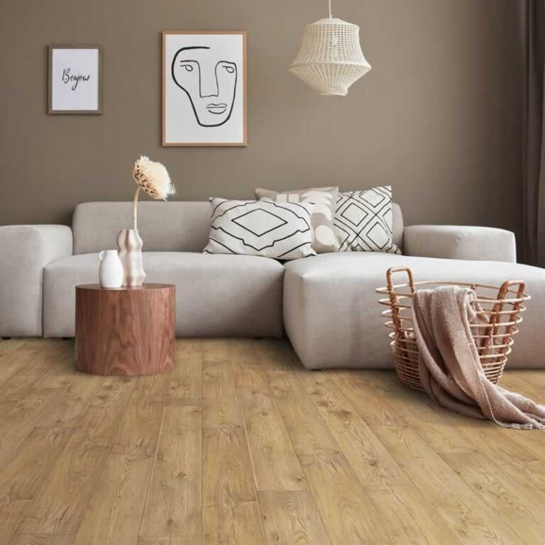 laminate floor in living room