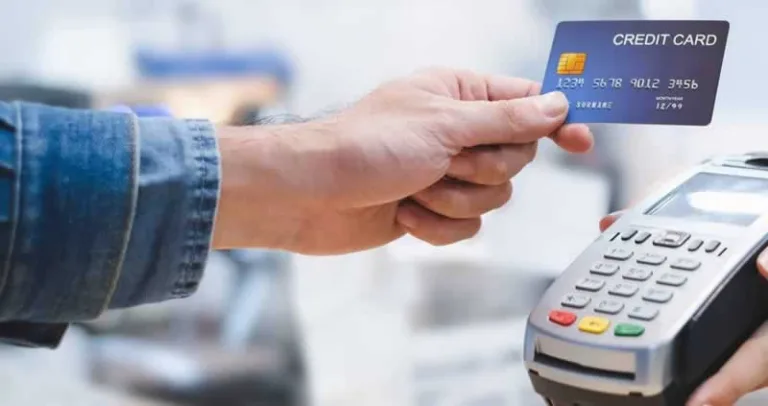 paying with credit card