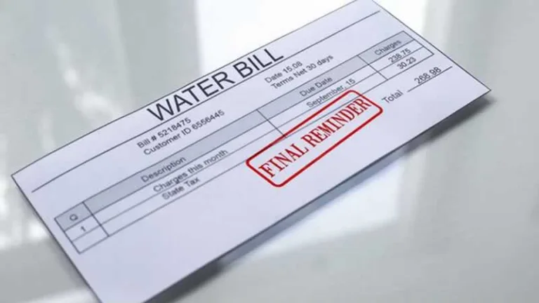 water bill