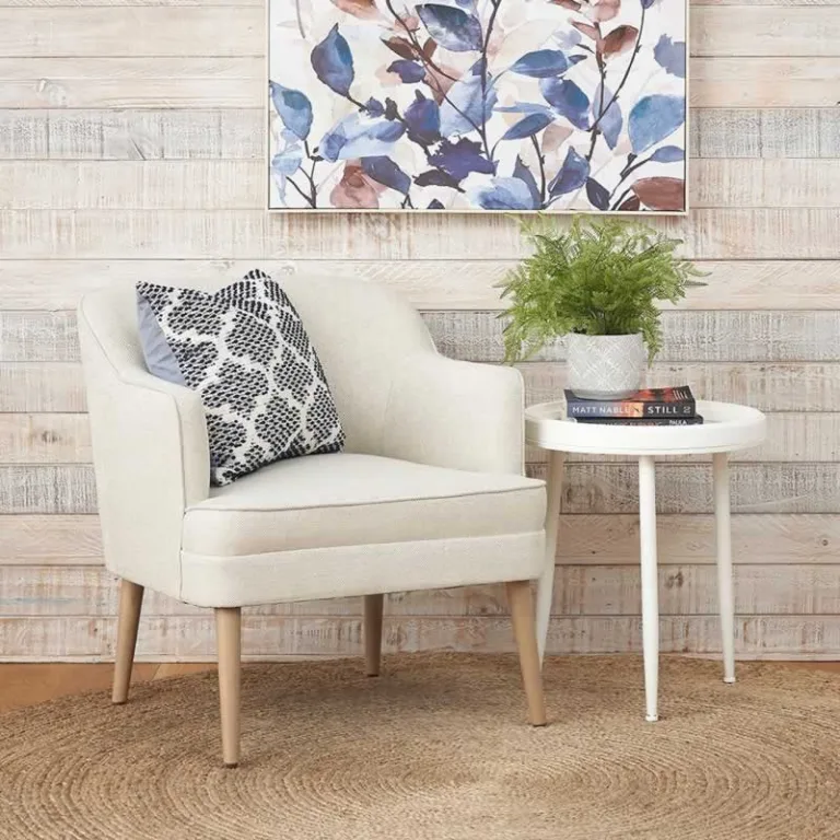 armchair with coffee table