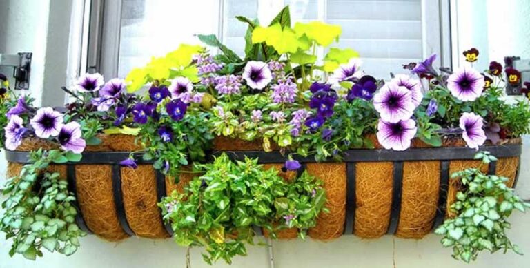 DIY window flower box