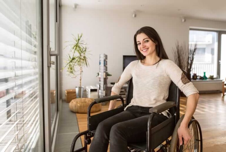 women in wheelchair