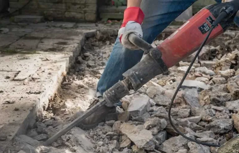 removing old concrete