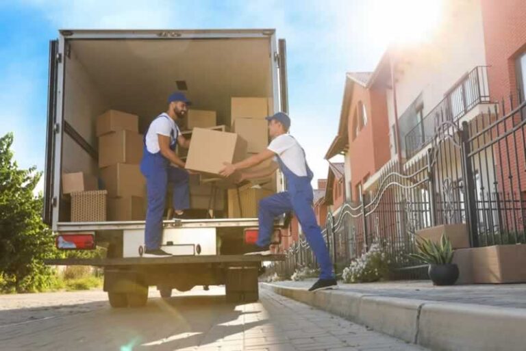 movers loading the truck