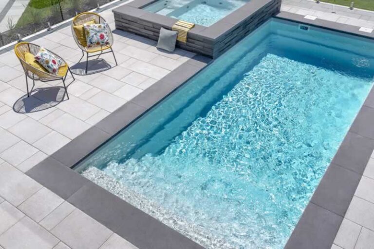 modern fiberglass pool