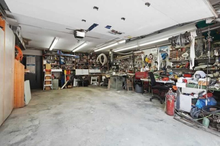 garage in mess