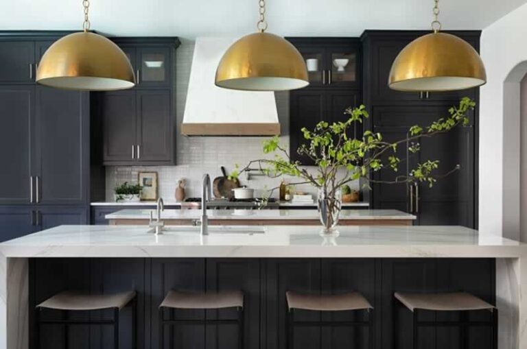 black shaker kitchen cabinets