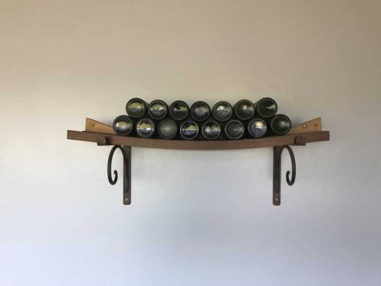 decorative hardware on shelf