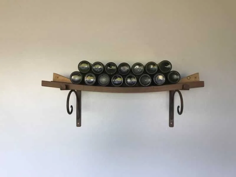 decorative hardware on shelf