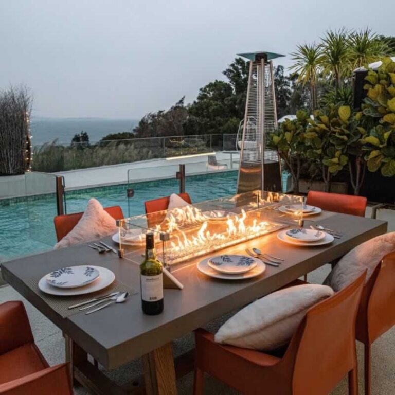 fire pit on the table