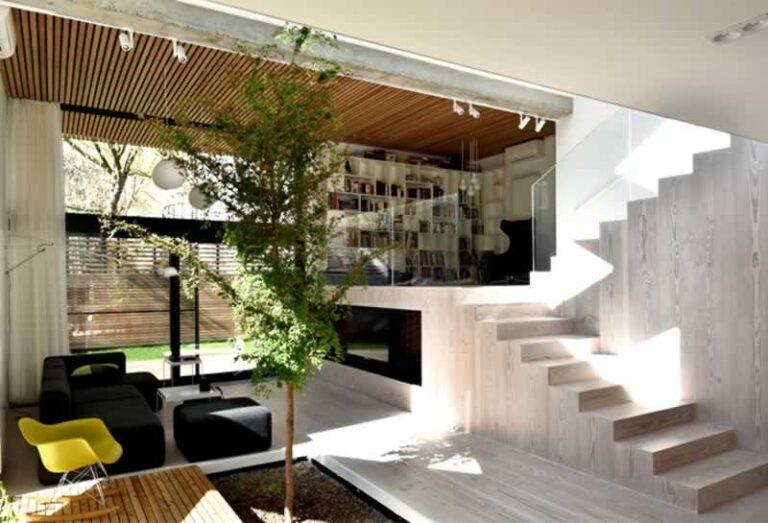 tree in the living room