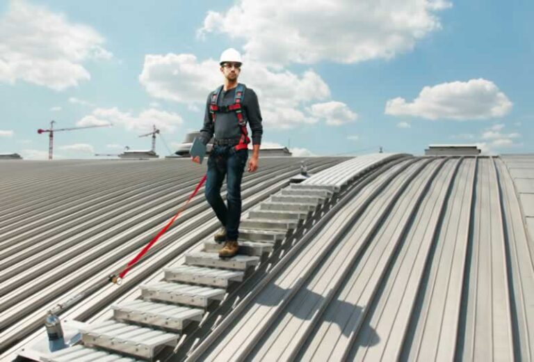 man on the roof