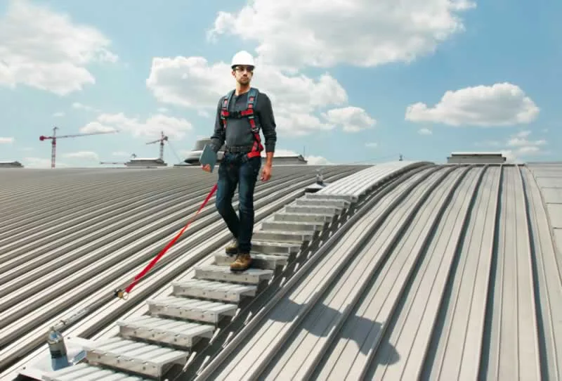 man on the roof
