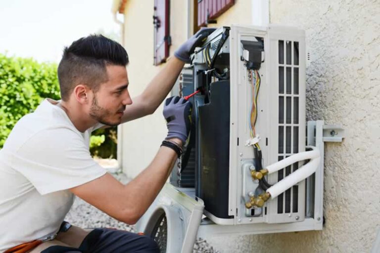 maintaining outdoor unit
