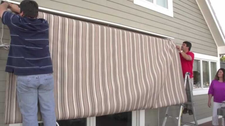 fixing retractable awning