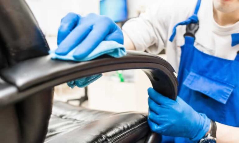 cleaning leather office chair