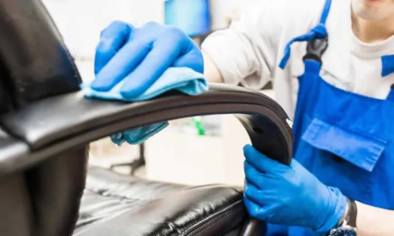 cleaning leather office chair