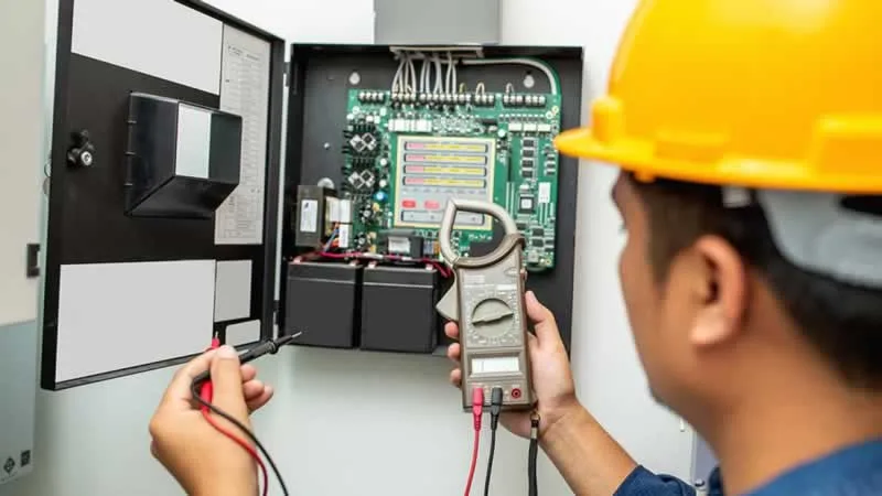 electrician testing panel