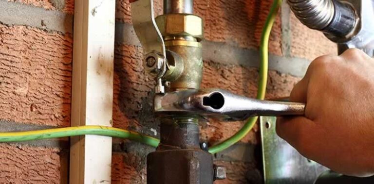 repairing gas leak