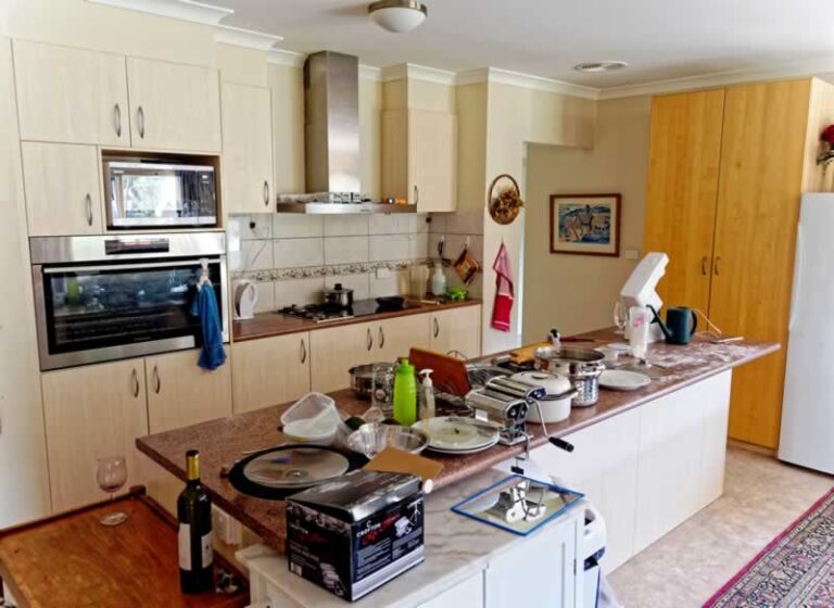 messy kitchen