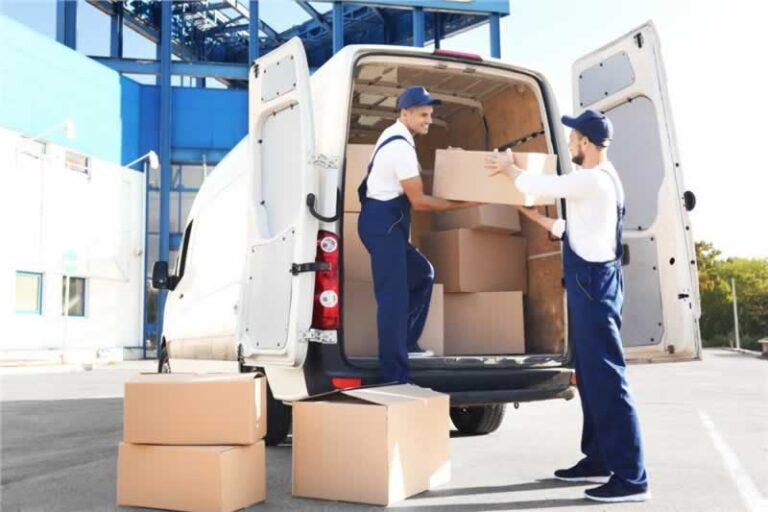 movers loading a van