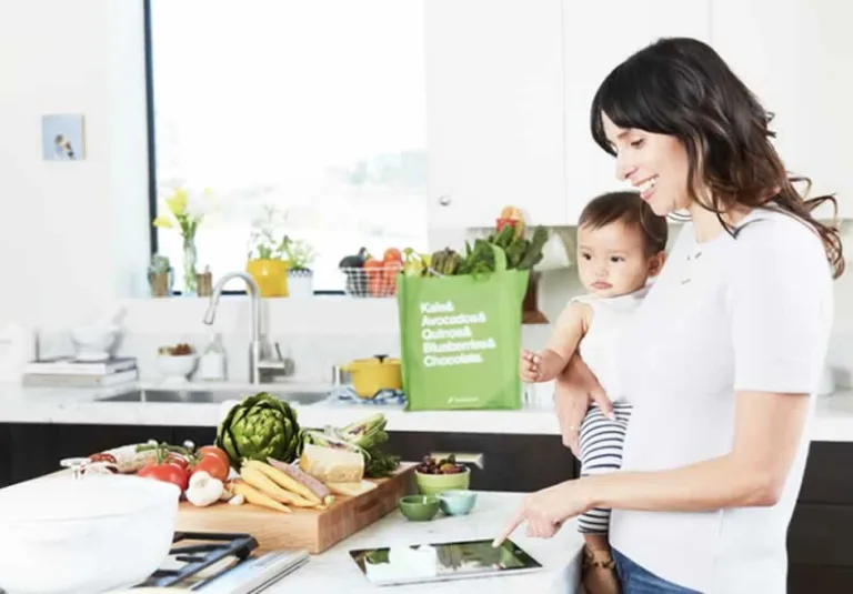 buying home essentials on tablet