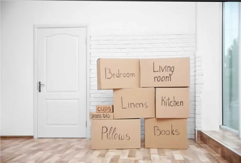 labeled moving boxes