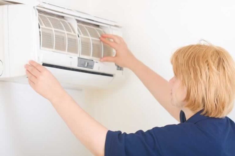 cleaning air filter