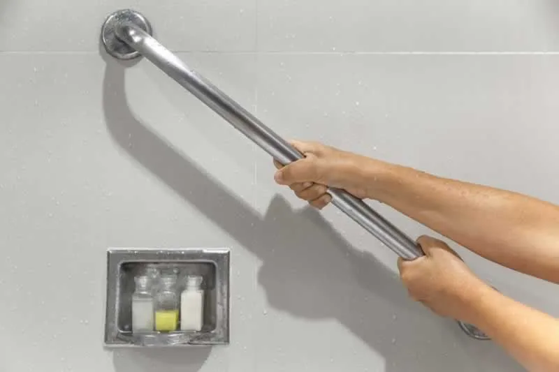 grab handle in the shoower